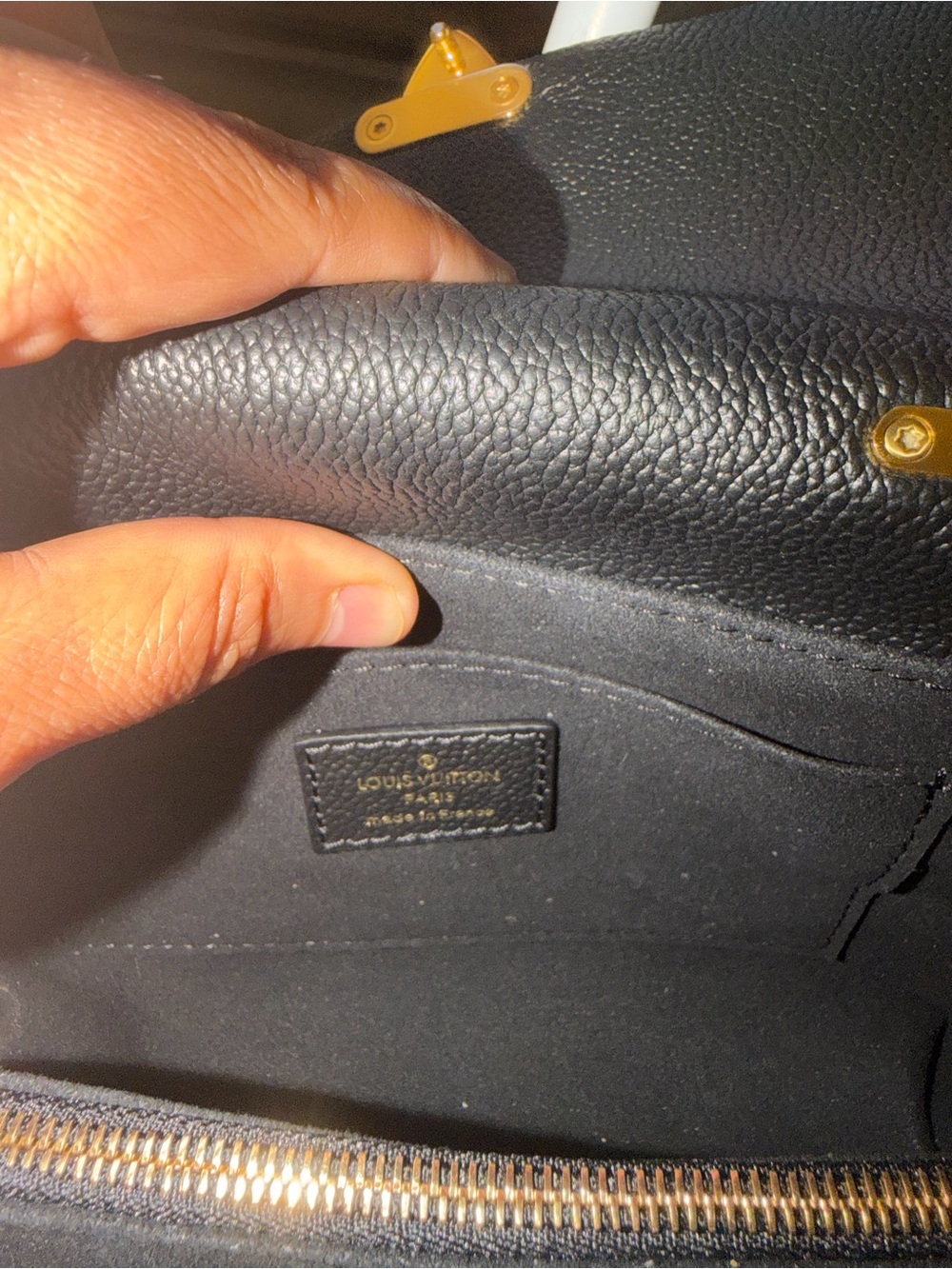 Louis Vuitton Madeleine BB Black Monogram Empreinte Leather Top Handle Bag Strap - Picture 6 of 10